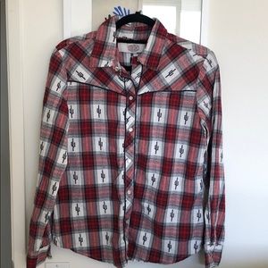 Plaid Cactus Western shirt